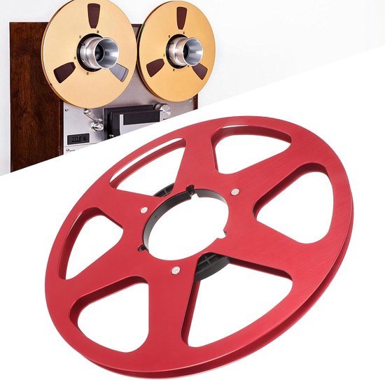 Lege Lint Spoel - Universele Spoel - Opnemen Muziek - 6 Gaten Ontwerp - 10.5 Inch - Rood