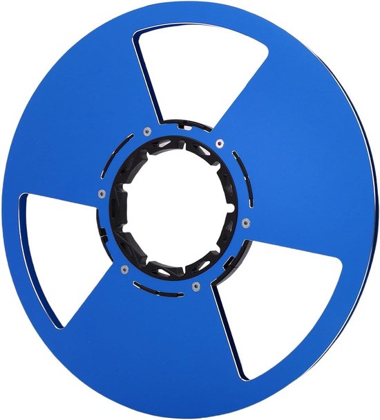 Lege Opnamespoel - Aluminium Haspel - Audiorecordings Opslag - Gepolijste Afwerking - 105 Inch - Blauw