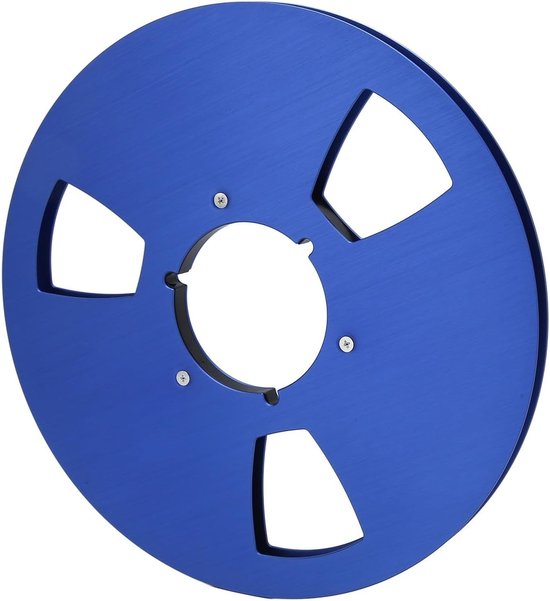 Lege Opnamespoel Tape 1/4 Inch 10,5 Inch Blauw, 3 Stuks – Geluidsarme Bandspoelen voor Audioarchivering, Mastering, Studio Opnames en Vintage Hifi Gebruik