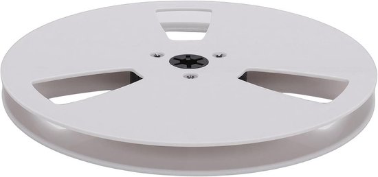 Lege Opwikkelspoel - Tape Spoel - Analoge Opnames - NAB Flens 3 Gaten - 7 Inch Diameter - Wit