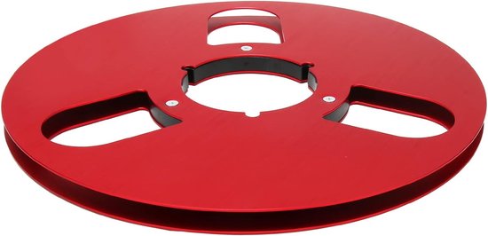 Lege Opwindspoel - Afwikkelspoel Tape - Muziek Archiveren - Geluidsarm Aluminium - 10 Inch 3 Gaten - Rood