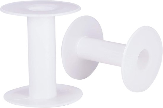 Lege Plastic Spoelen voor Draad en Touw - 20 Stuks van 7.5 cm voor Creatieve Projecten en Handwerk