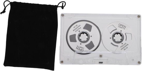 Lege Reel to Reel Cassette Tape van 50 Minuten - Dubbelzijdig, Normale Bias, Metalen Geluidsopname met Transparante Doos