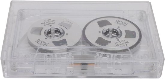 Lege Reel to Reel Cassette Tape van 50 Minuten - Dubbelzijdige Metalen Geluidsopname met Transparante Doos - Perfect voor Audio-opnames en Muziekarchivering