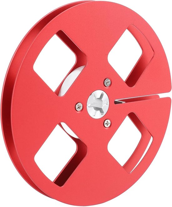 Lege Spoel 1/4 Inch 5 Inch met 4 Gaten - Universele Open Reel voor Cassette Speler, Aluminium Legering, NAB Flens, Ideaal voor Audio- en Videoproducties