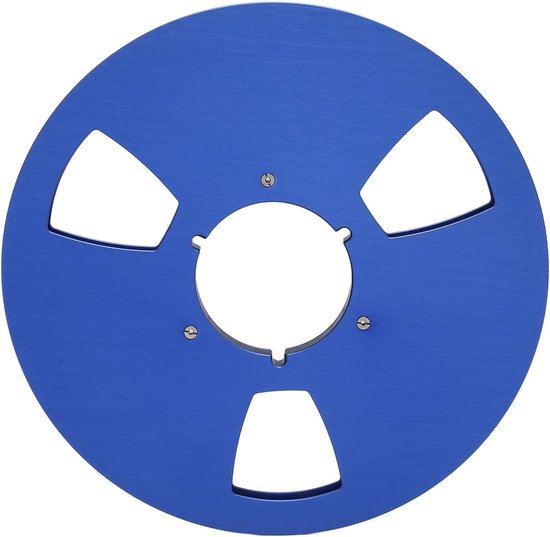 Lege Spoel - Aluminium Spoel - Muziek Opnemen - 3 Gaten Ontwerp - 10.5 Inch - Blauw