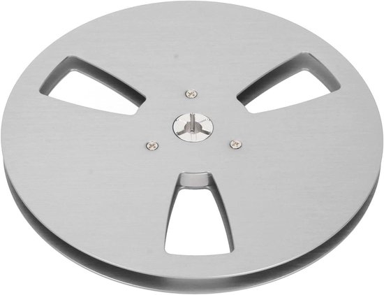 Lege spoel - Aluminium spoel - Tape opnemen - 3 Windweerstandsgaten - 7 Inch - Zilver