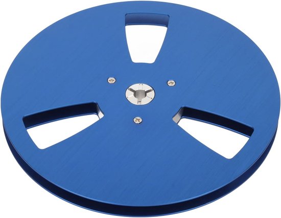 Lege Spoel - Aluminium Tape Spoel - Tape Afspelen - 3 Wind Weerstand Gaten - 7 Inch Diameter - Zilver