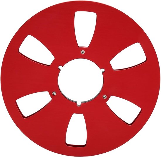Lege Spoel met 6 Gaten, Laag Geluid 1/4 10.5 Inch Winding Coil voor Reel-to-Reel Tape Speler, RVS Schroeven en Onderdeel van Merkloos