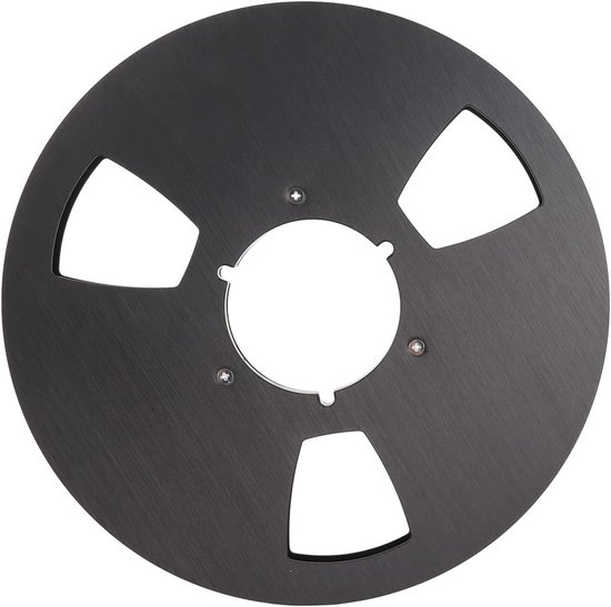 Lege Spoel - Tape Reel - Muziek Opnemen - Aluminium Legering - 10 Inch - Zwart