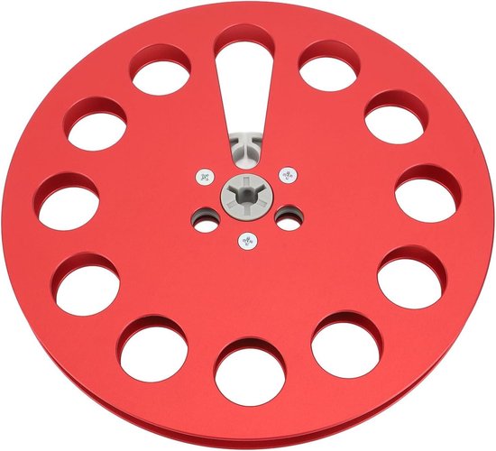 Lege Spoel - Tape Reel - Muziek Opnemen - Aluminium Legering - 7 Inch - Rood
