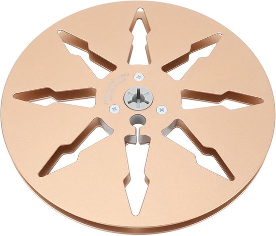 Lege Spoel - Tape Reel - Opnemen Geluid - 8 Gaten Ontwerp - 7 Inch - Goud