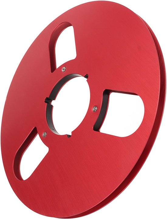 Lege Spoel - Tape Spoel - Muziek Afspelen - Drie Gaten Ontwerp - 10.5 Inch Diameter - Rood