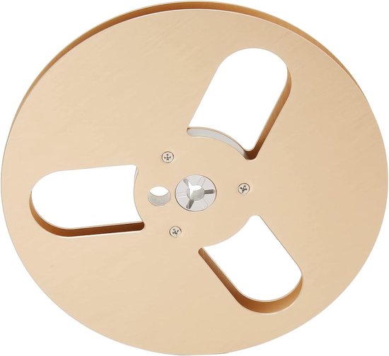 Lege Spoel - Tape Spoel - Muziek Opnemen - 3-Gats Ontwerp - 7 Inch - Goud