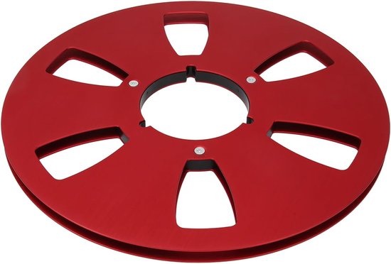 Lege Spoel - Tape Spoel - Muziek Opnemen - 6 Gaten Ontwerp - 10 Inch - Rood