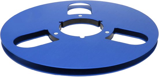 Lege Spoel - Tape Spoel - Opnemen Afspelen - 3 Windbestendige Gaten - 10 Inch Diameter - Blauw van Merkloos