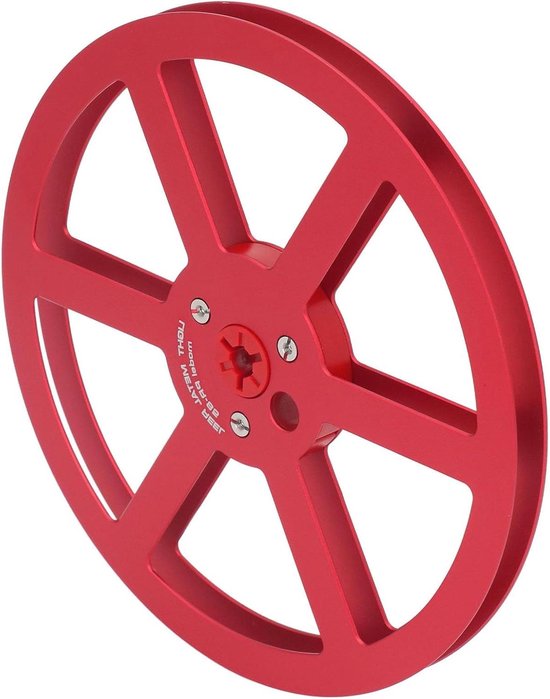 Lege Spoel - Tape Spoel Reel - Geluidsopname - Aluminiumlegering - 7 inch - Rood
