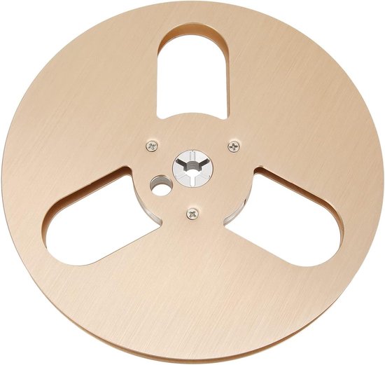 Lege Spoel - Tape Spoel Reel Spoel - Muziek Opnemen - 3 Gaten Ontwerp - 7 Inch - Goud
