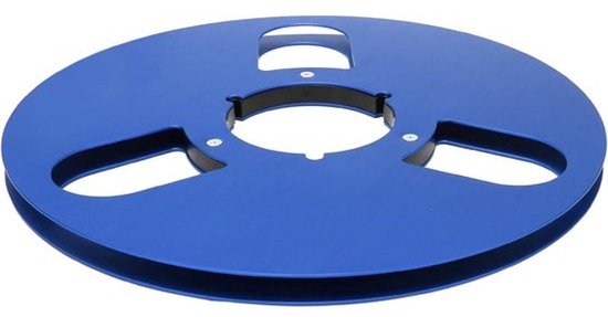 Lege spoel - Tapespoel - Opnemen en afspelen - 3 windbestendige gaten - 10 inch diameter - Blauw
