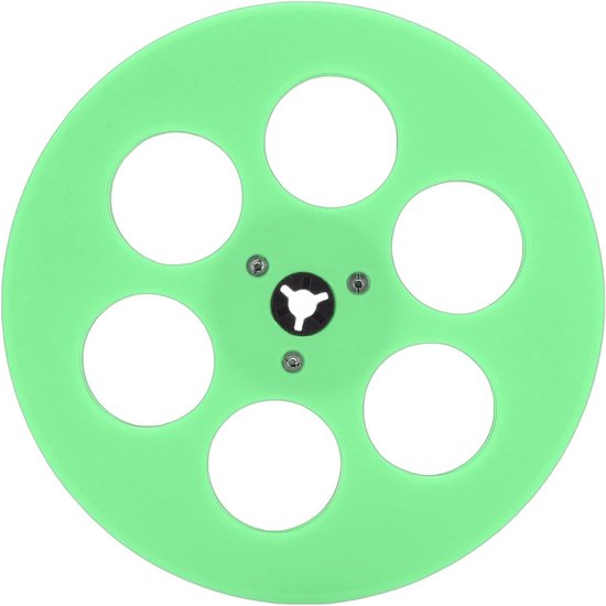 Lege Tape Reel - Opname Spoel - Audio Opnemen - Nab Flens Ontwerp - 7 Inch - Groen