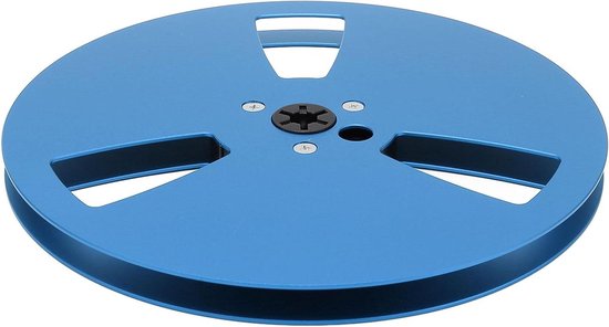 Lege Tape-reel - Spoel Opnamespoel - Geluidsopname - Aluminiumlegering - 7 inch - Blauw