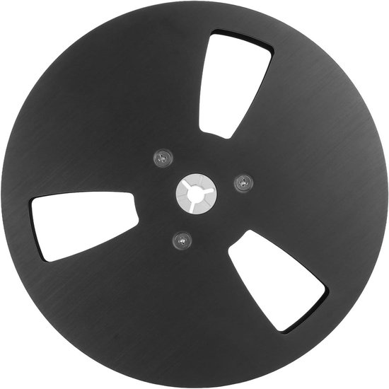 Lege Tape Spoel - Aluminium Reel - Opname Geluid - 3 Gaten Ontwerp - 7 Inch Diameter - Zwart
