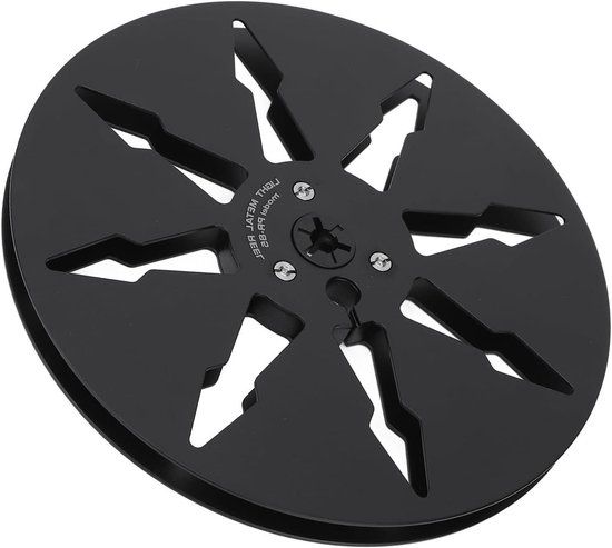 Lege Tape Spoel - Aluminium Reel - Opnemen Geluid - 8-gaats Flens - 7 Inch Diameter - Zwart