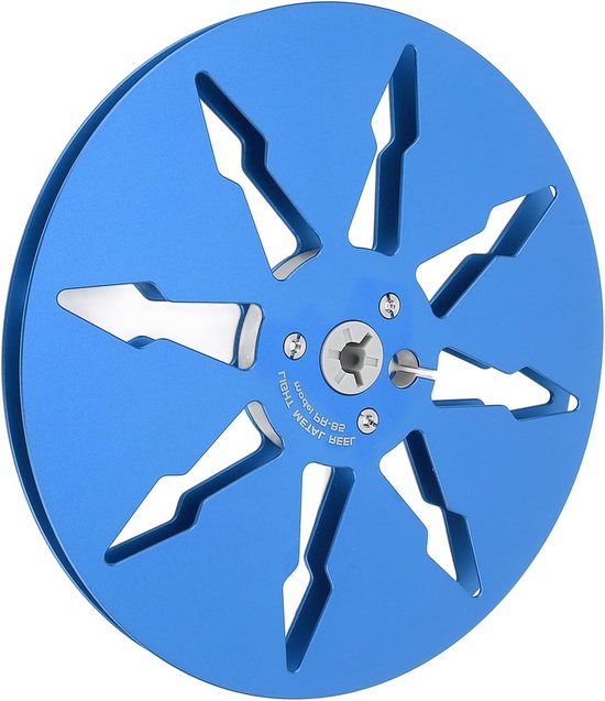 Lege Tape Spoel - Open Spoel Spoel - Muziek Opnemen - 8 Windbestendige Gaten - 7 Inch Diameter - Blauw