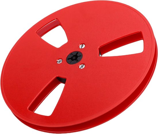 Lege Tape Spoel - Opname Haspel - Reel-to-Reel Spelers - NAB Flens 3 Gaten - 7 Inch Diameter - Rood