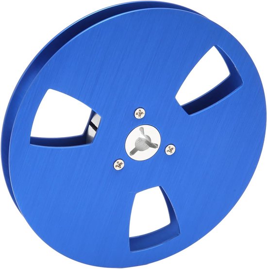 Lege Tape Spoel - Opname Spoel - Bandrecorder Vervanging - Luchtvaartaluminium Constructie - 5 Inch Diameter - Blauw van Merkloos