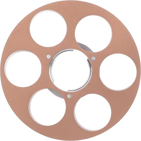 Lege Tape Spoel - Opname Spoel - Geluid Opnemen - Aluminium Legering - 6 Gaten - Goud van Merkloos