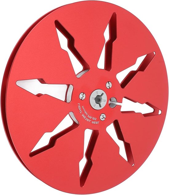 Lege Tape Spoel - Opname Spoel - Muziek Opnemen - 8-Gats Ontwerp - 7 Inch Diameter - Rood