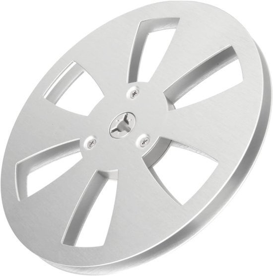 Lege tape-spoel - Opnamespoel - Audio opnemen - Duurzame aluminiumconstructie - 7 inch diameter - Zilver