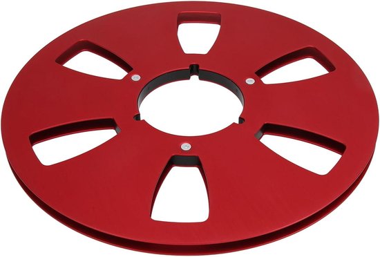 Lege Tape Spoel - Opwikkelspoel Reel - Audio Opnemen - 6-Gat Windbestendig - 10 Inch - Rood