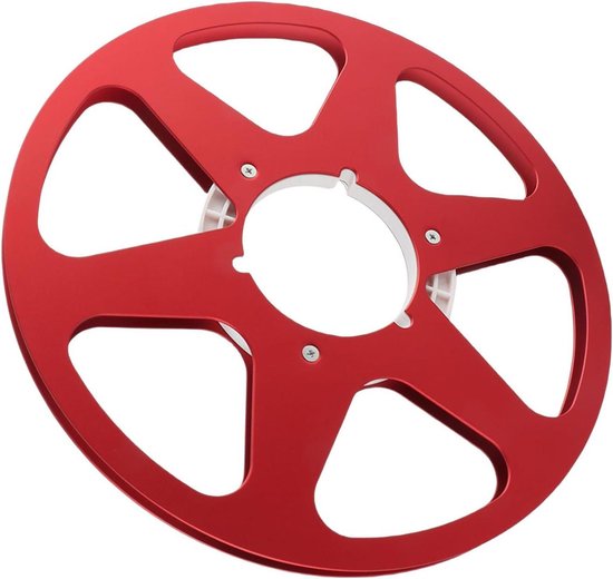 Lege Tape Spoel - Opwindspoel Spoel 1/4 inch - Audio Opnemen - Universele NAB Hub - 10 Inch - Rood van Merkloos