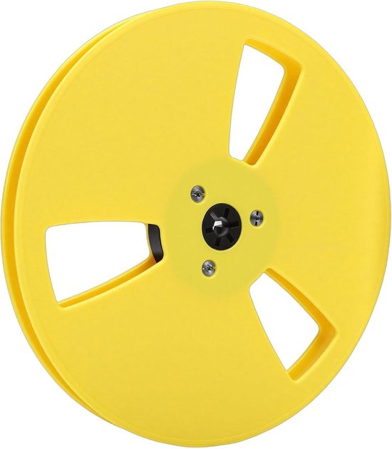 Lege Tape Spoel - Reserve spoel - Analoge Opnames - NAB Flens 3 Gaten - 1/4 7 Inch - GEEL