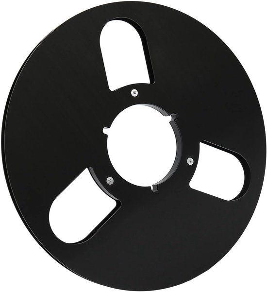 Lege Tape Spoel - Spoel voor Tape Machine - Muziek Opnemen - Drie Gaten Ontwerp - 10.5 Inch - Zwart
