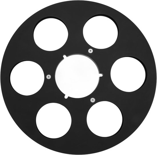Lege Tapespoel - Haspel Opwikkelspoel - Muziek Opnemen - 6 Gaats Windscherm - 105 Inch - Zwart