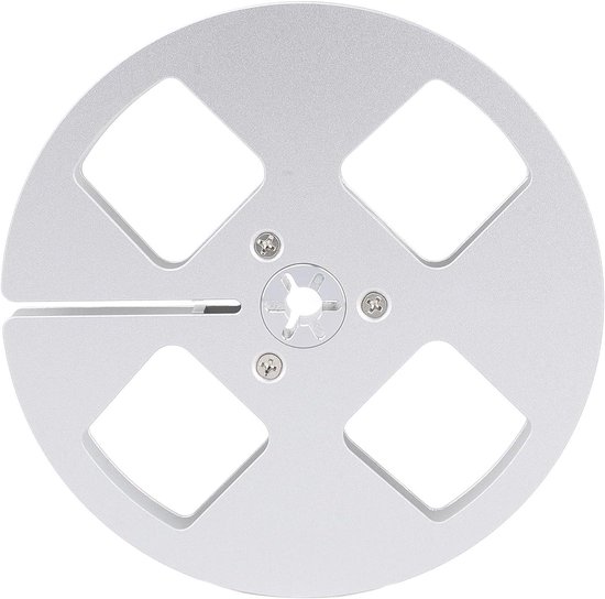 Lege Tapespoel - Haspel Spoel - Analoge Opname - Aluminiumlegering - 5 Inch Diameter - Zilver