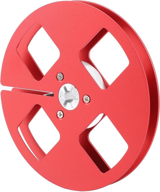 Lege Tapespoel - Haspel Spoel - Muziek Opnemen - Aluminiumlegering - 5 inch - Rood