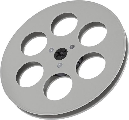 Lege Tapespoel - Open Reel - Audio Opname - 6 Winddichte Gaten - 7 Inch Diameter - Grijs