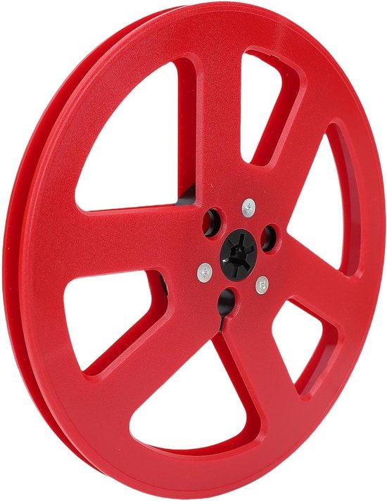 Lege Tapespoel - Opname Haspel - Analoge Opname - Verbeterde Integriteit - 7 Inch Diameter - Rood