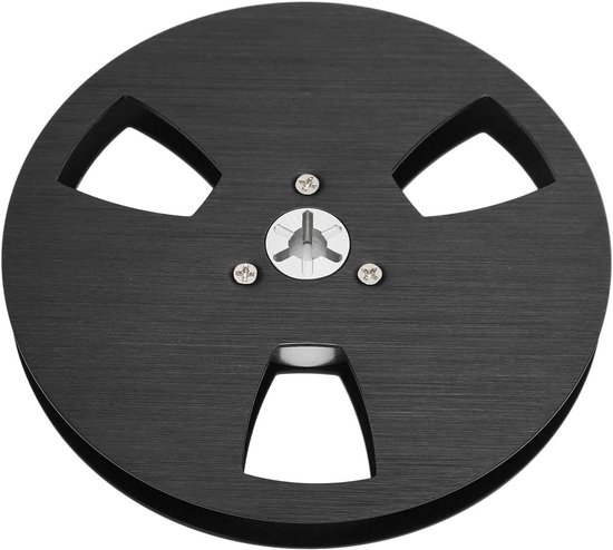 Lege Tapespoel - Opname Spoel - Geluidskwaliteit Verbeteren - Luchtvaartaluminium Constructie - 5 Inch Diameter - Zwart van Merkloos
