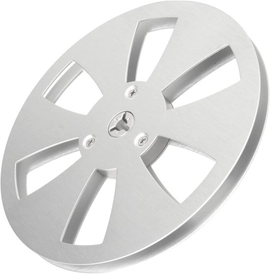 Lege Tapespoel - Opwikkelspoel Haspel - Audio Opnemen - Stille Werking - 7 Inch - Zilver