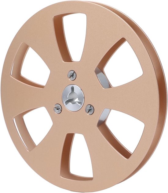 Lege Tapespoel - Spoel voor Bandrecorder - Audioliefhebbers Gebruik - Aluminiumlegering Constructie - 5 Inch Diameter - Goud