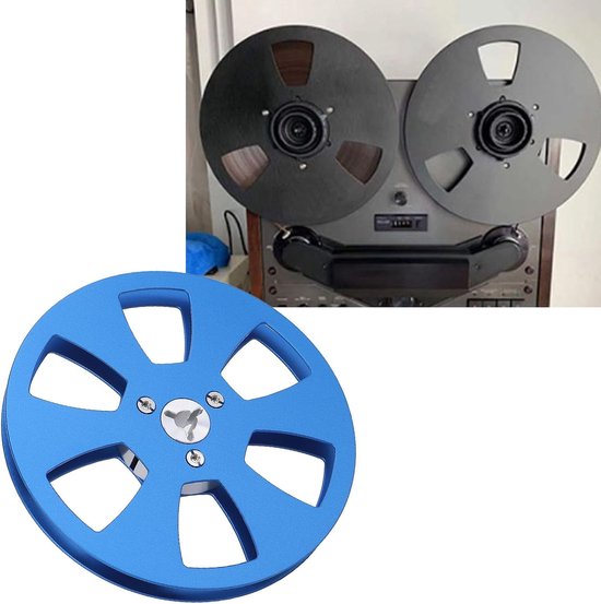 Lege Tapespoel - Spoel voor Tape - Audioliefhebbers - Aluminiumlegering Constructie - 5 Inch Diameter - Blauw