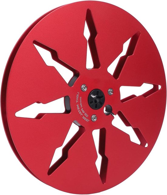 Lege Tapespoel - Spoel voor Tape Machine - Muziek Opnemen - Aluminiumlegering Constructie - 7 inch - Rood