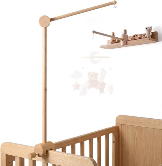 let's make Houten standaard voor babymobiel voor babybed