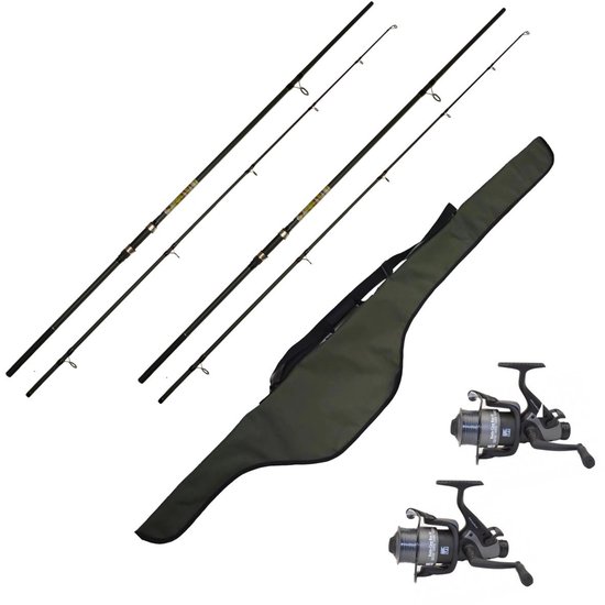 LFT - Battle Carp - "Camou" - 10ft Combo – Complete 2-delige Karper Set van Merkloos