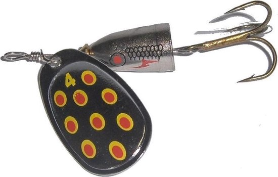 lft rattle spinner (2) silver red van Panther Martin